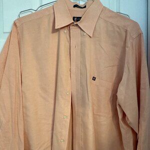 Chaps oxford dress shirt, orange/coral